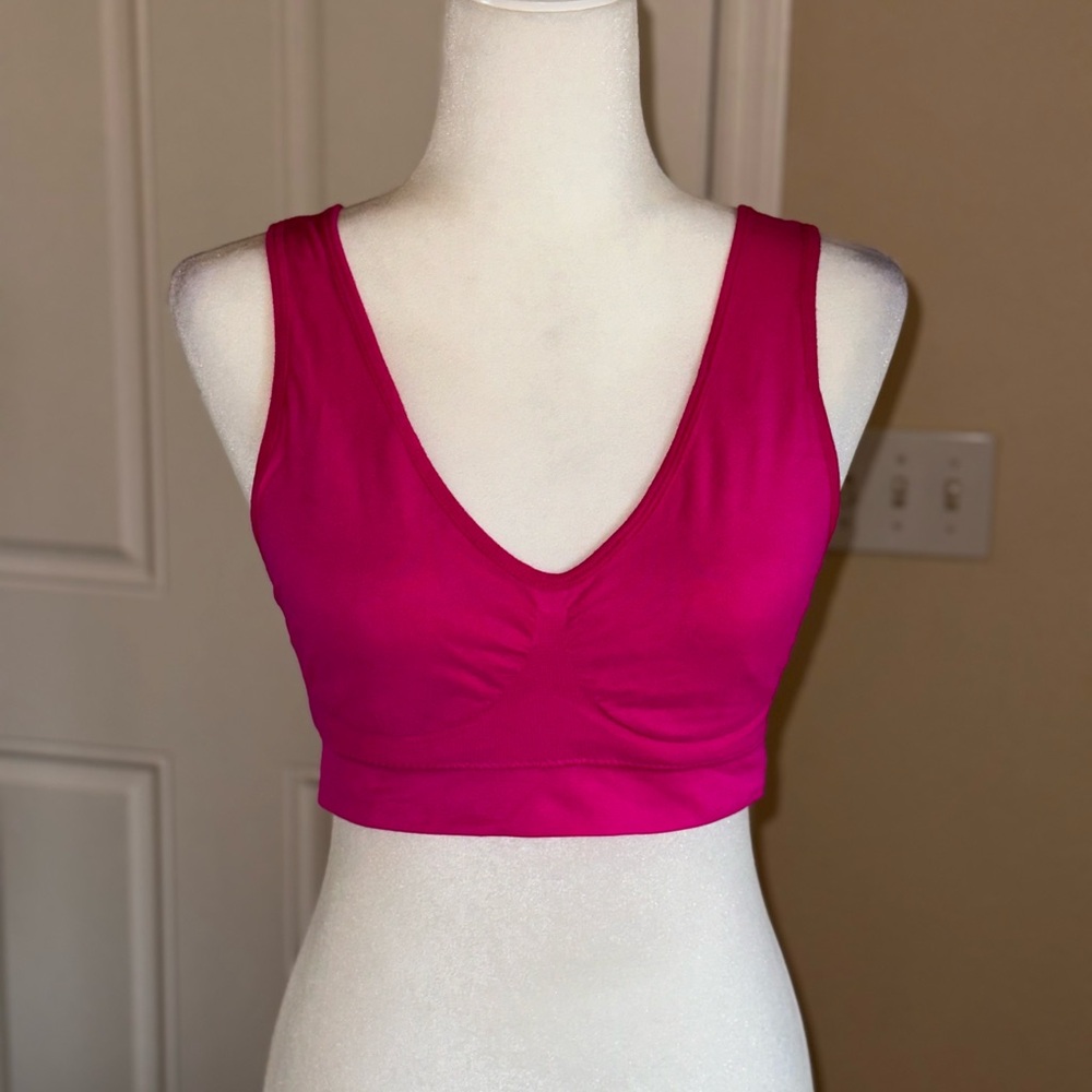 Neon Pink Sports Bra Size 2XL